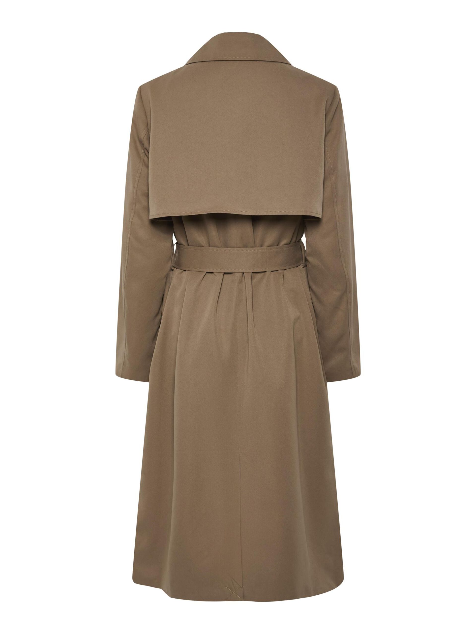 Carousel image - PCSCARLETT TRENCH, Brown Lentil | 7