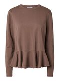Product image thumbnail - PCDANILLA PEPLUM TOP, Coffee Quartz | 5