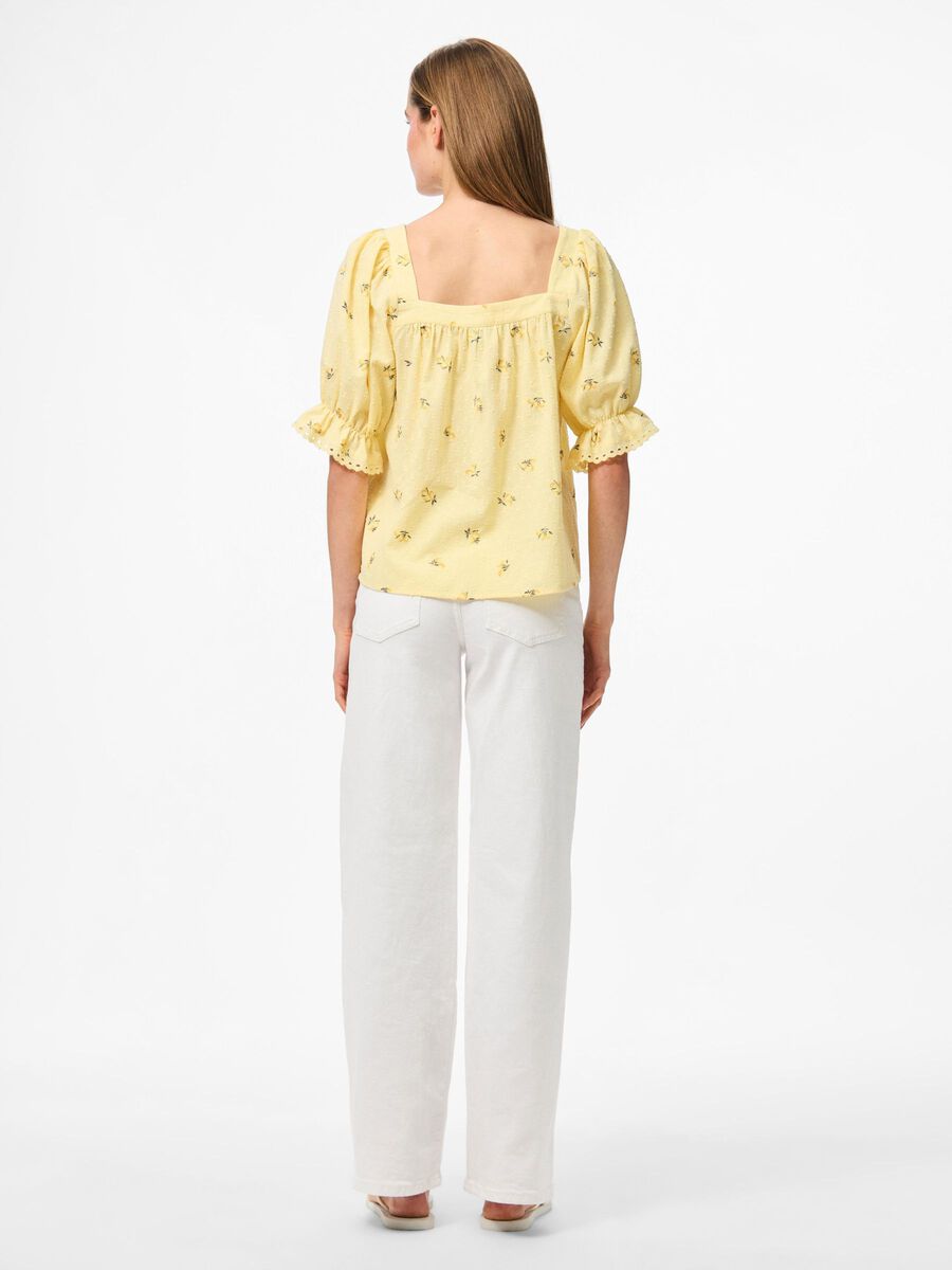 Carousel image - PCTHEA KORTERMET BLUSE, Pale Banana | 2