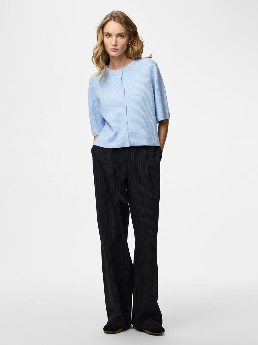 Product carousel image - PCSILLY SHORT SLEEVED KNITTED CARDIGAN, Cashmere Blue | 2