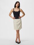 Product image thumbnail - PCPIA MINI LINEN BLEND WRAP SKIRT, Birch | 3