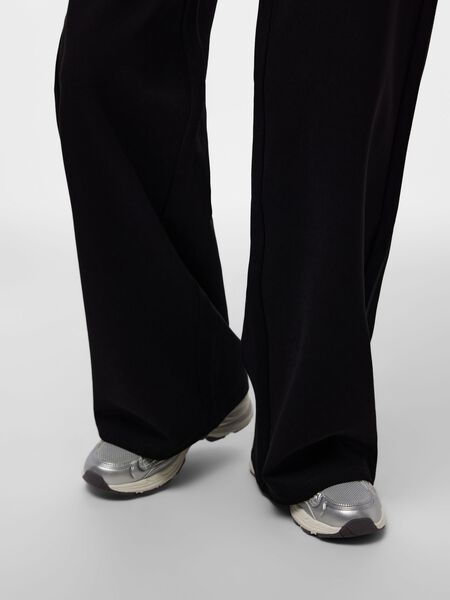 Pieces PCGUNHILD HW  WIDE-LEG TROUSERS, Black, highres - 17164318_Black_005.jpg