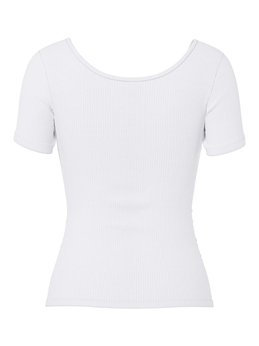 Carousel image - PCKITTE RIB T-SHIRT, Bright White | 6