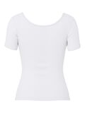 Product image thumbnail - PCKITTE RIB T-SHIRT, Bright White | 6