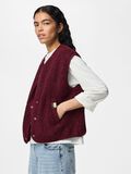 Product image thumbnail - PCKATTY TEDDY VEST, Tawny Port | 1