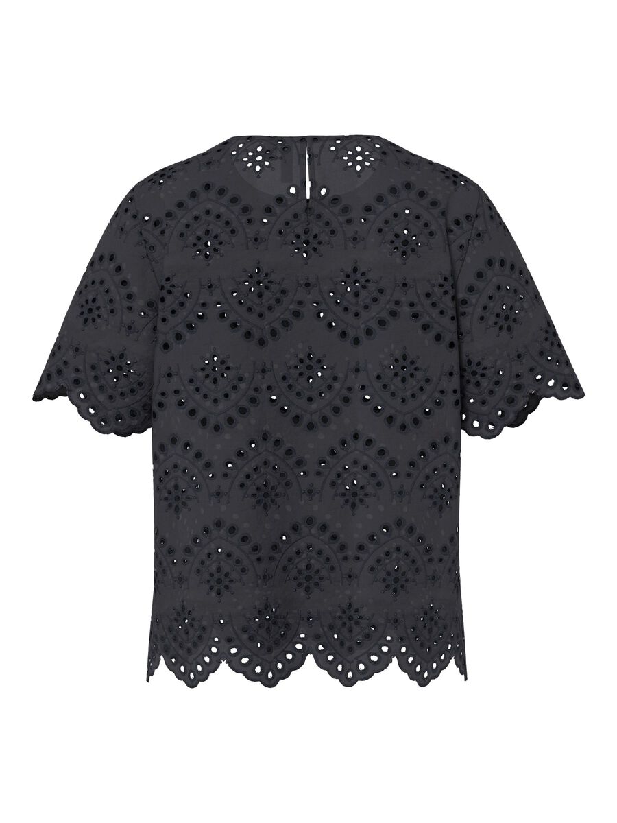 Product carousel image - PCVILDE  SHORT SLEEVED BLOUSE, Black | 2