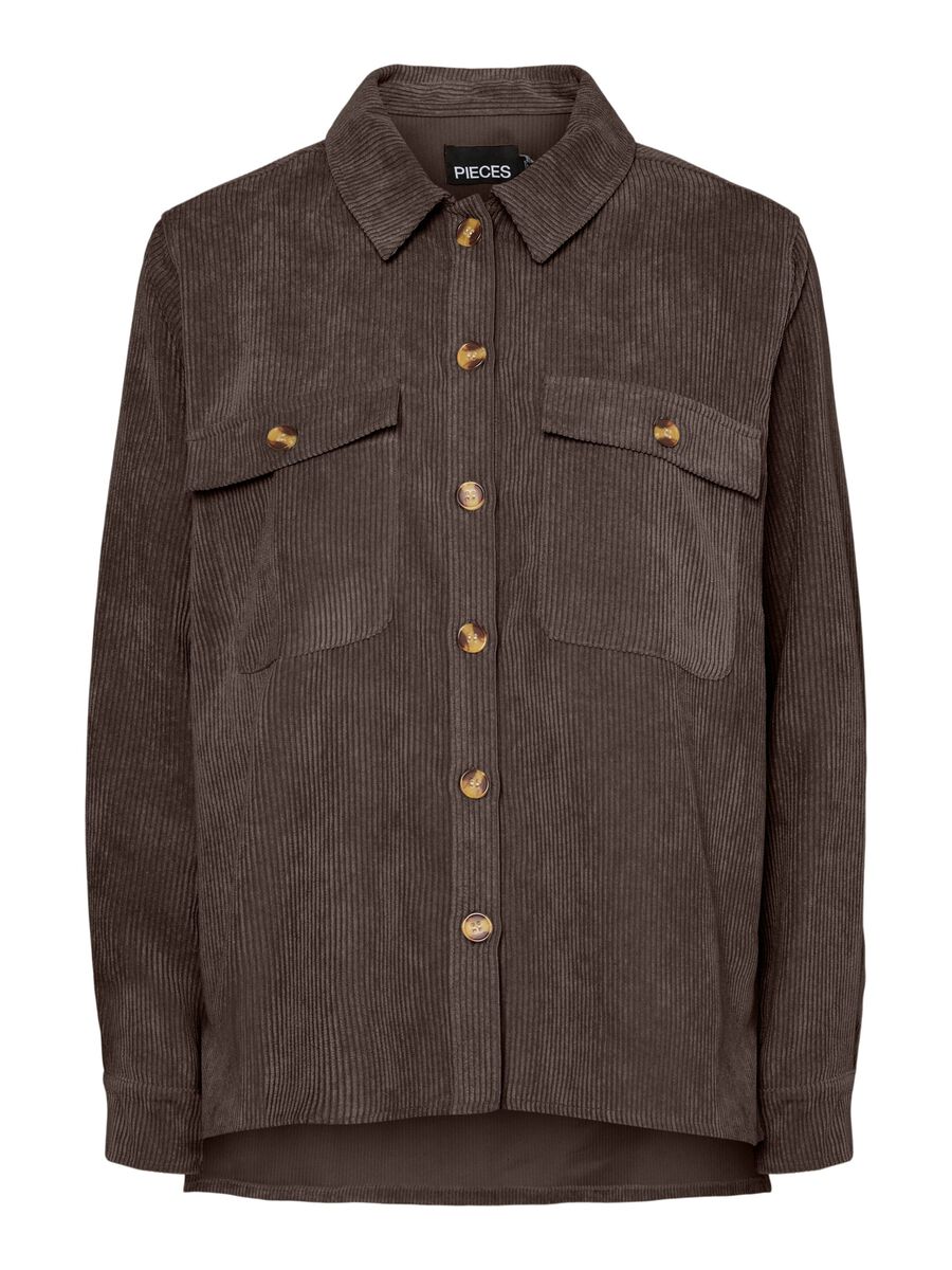 Carousel image 6 PCEFFI - CORDUROY CHEMISE, Hot Fudge