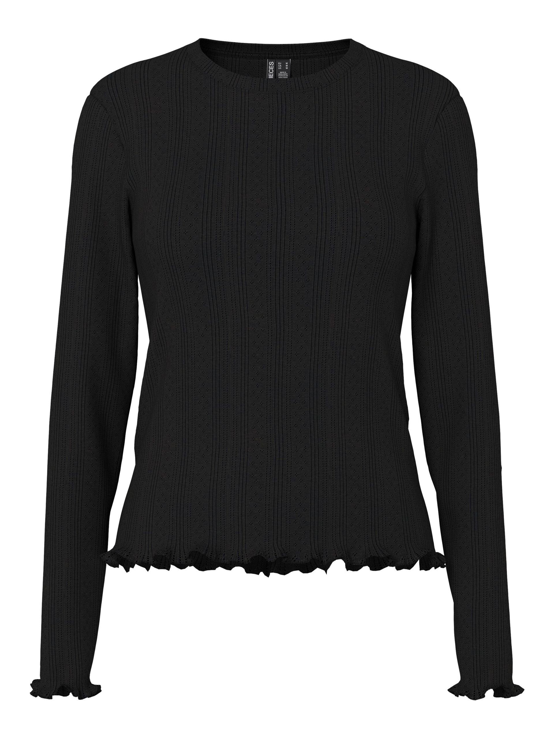 Carousel image - TOP A MANICHE LUNGHE, Black | 5