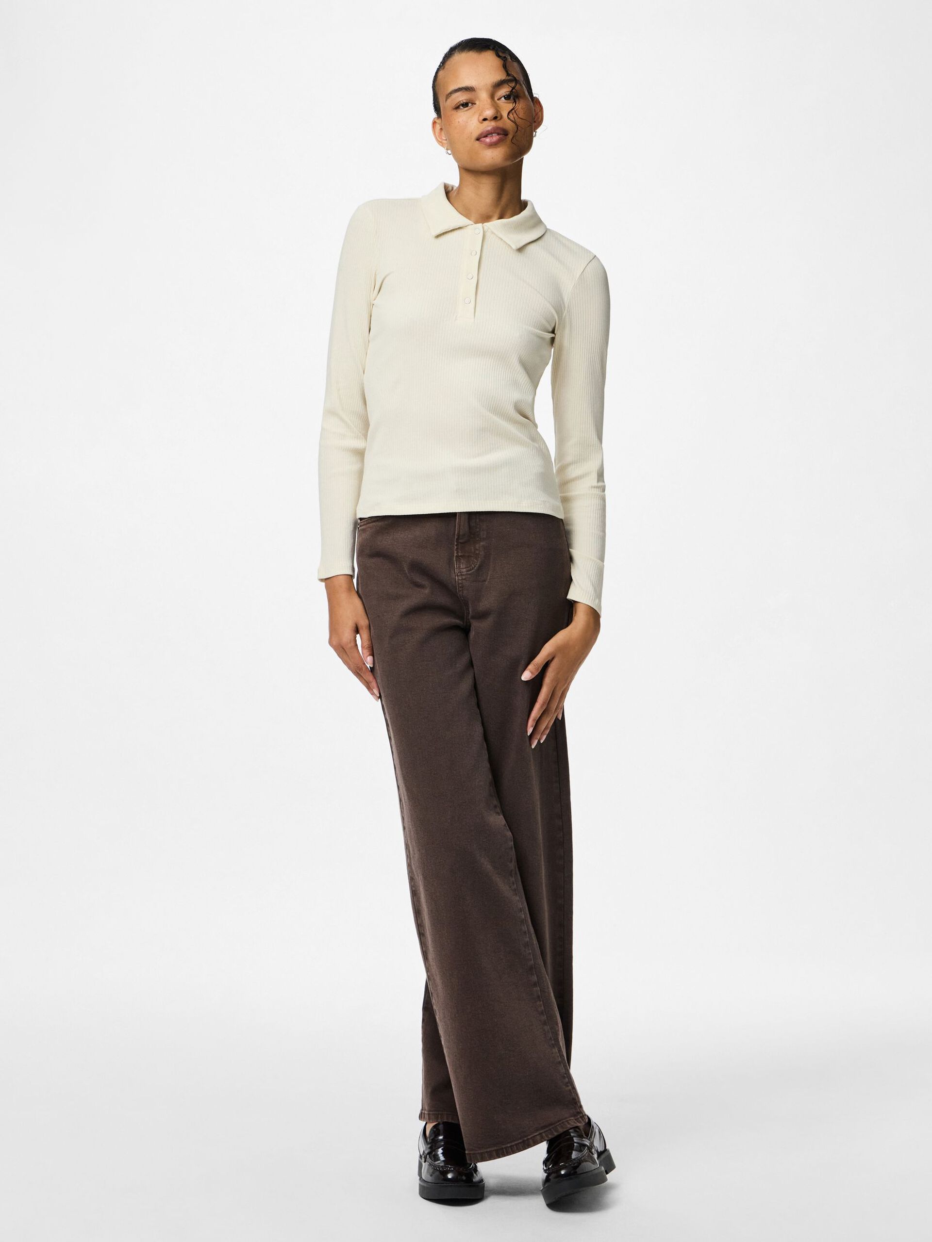 Carousel image - PCKITTE POLO SHIRT, Birch | 3