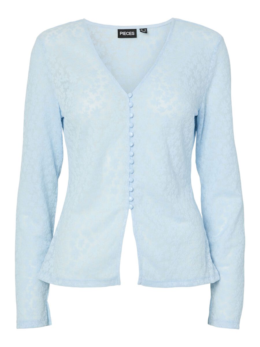 Carousel image - PCBAISY CARDIGAN, Cashmere Blue | 6