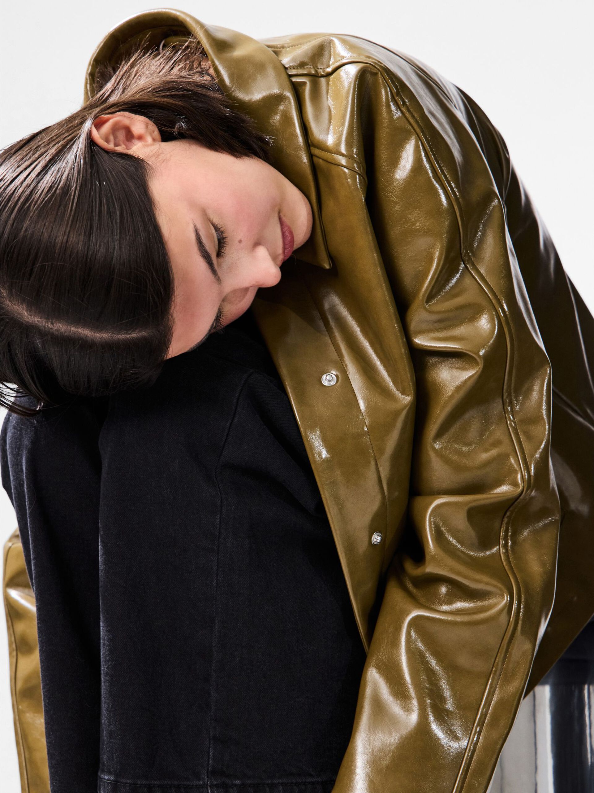 Carousel image - PCMERRY COATED JACKET, Military Olive | 6