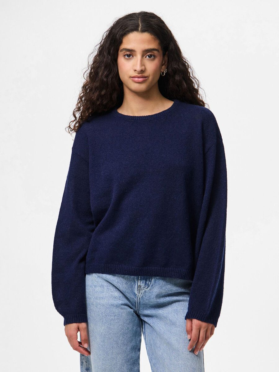Carousel image - PCIDA STRICKPULLOVER, Maritime Blue | 1