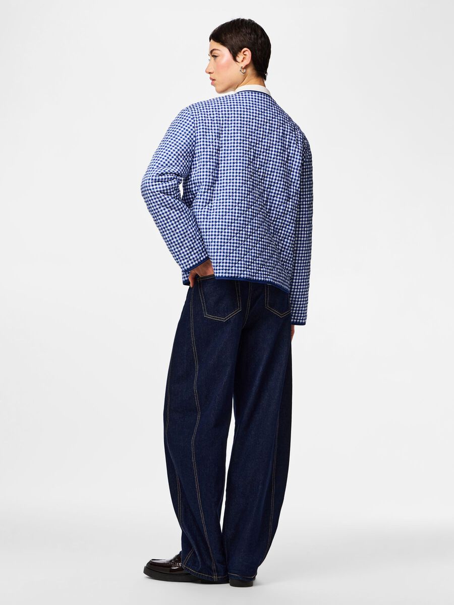 Product carousel image - PCBIBBA  QUILTED JACKET, Navy Peony | 2