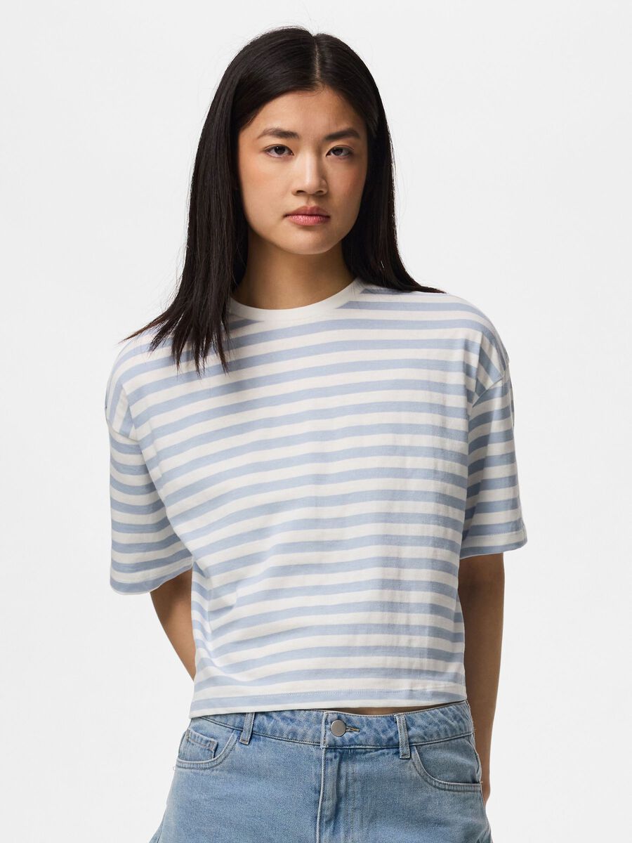 Product carousel image - PCSADIE 2/4 BOXY  T-SHIRT, Cashmere Blue | 1