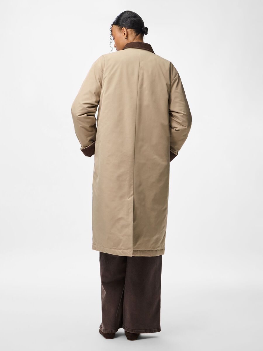 Carousel image - PCJORMA LANG CORDUROY JAS, Greige | 2