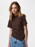 Product image thumbnail - PCSIRENE DRAPY T-SHIRT, Hot Fudge | 1