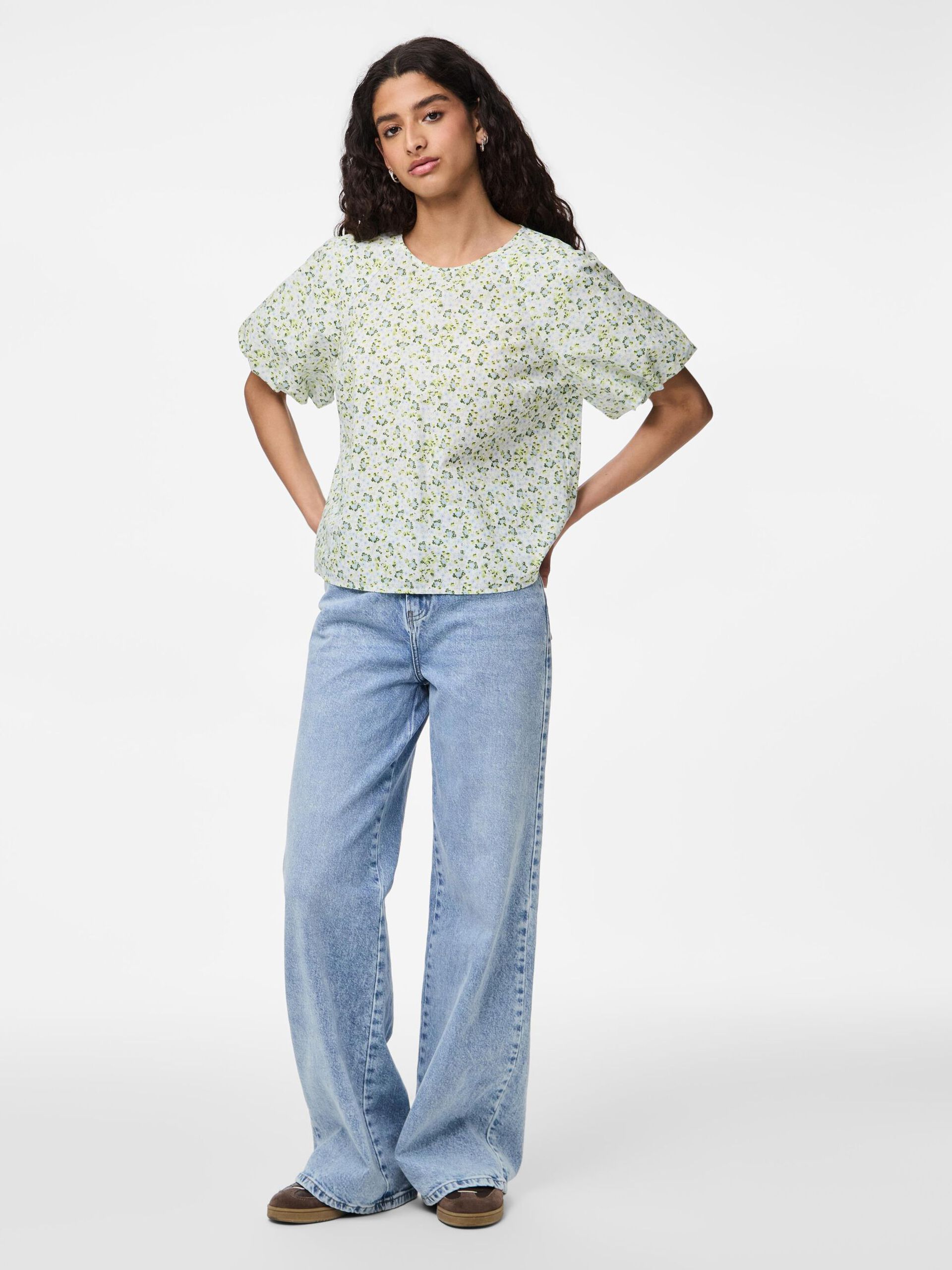 Carousel image - PCFRONA 2/4 SLEEVED BLOUSE, Cloud Dancer | 3