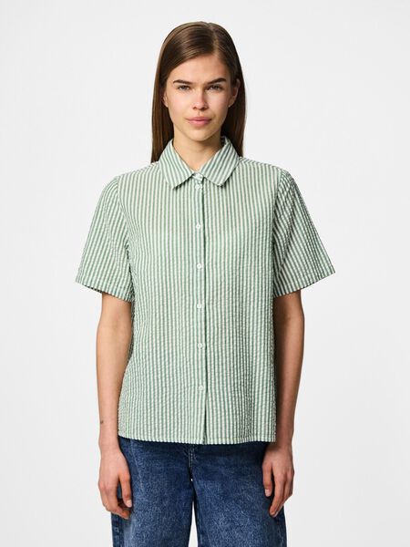Pieces PCSALLY SEERSUCKER SHORT SLEEVED SHIRT, Fairway, highres - 17146892_Fairway_1191541_003.jpg