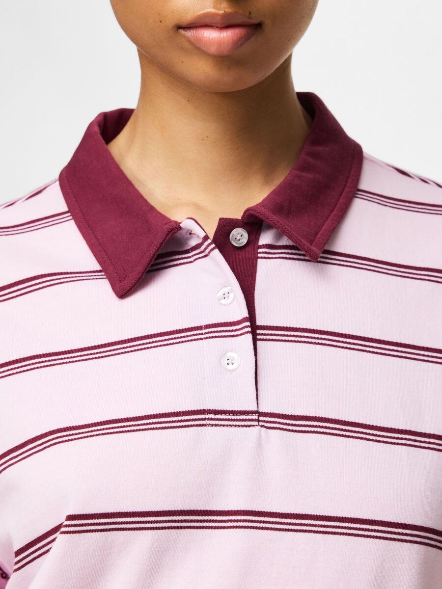 Carousel image - PCSADIE POLO T-SHIRT, Roseate Spoonbill | 4