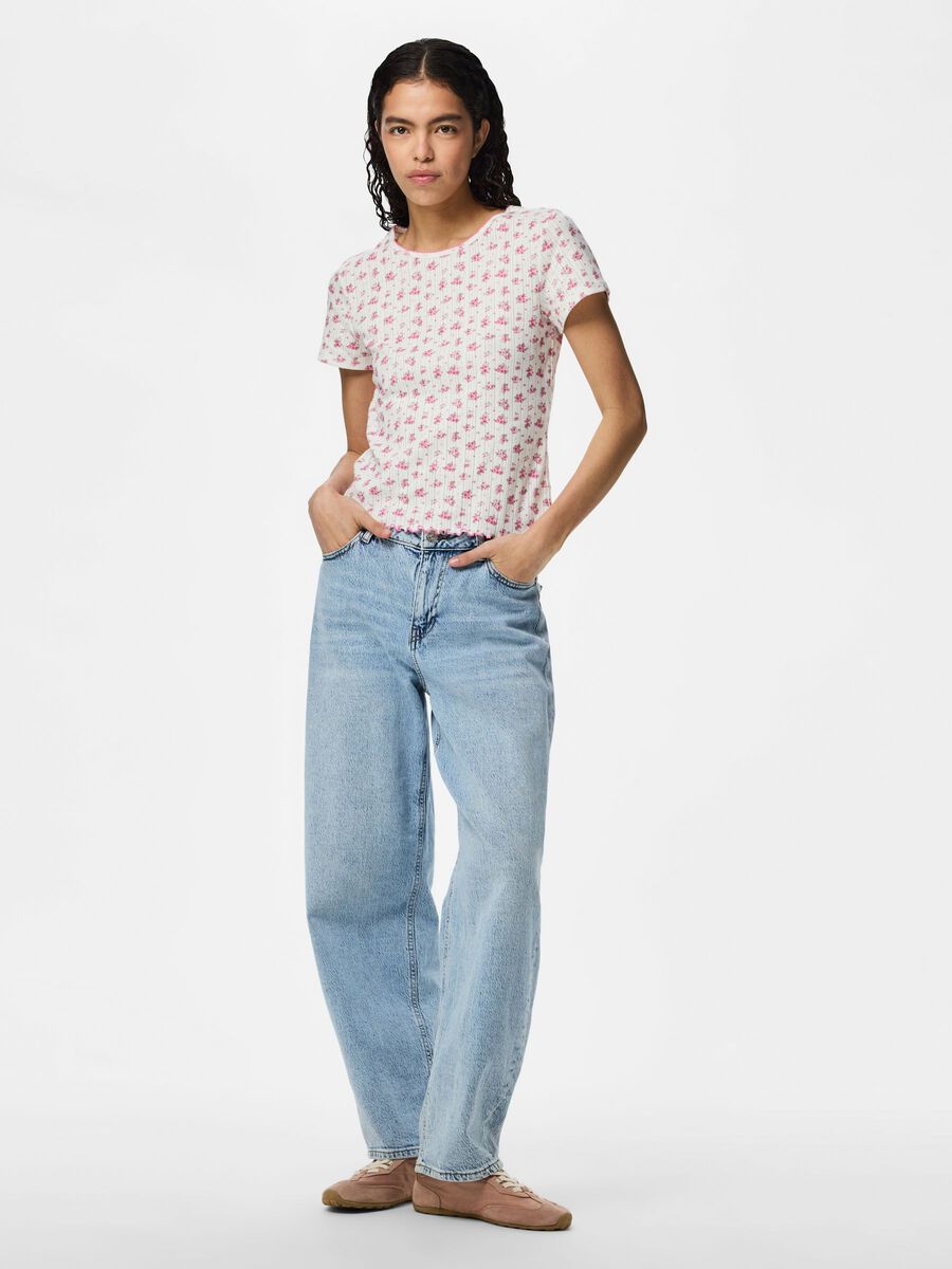 Product carousel image - PCMYA POINTELLE T-SHIRT, Birch | 1