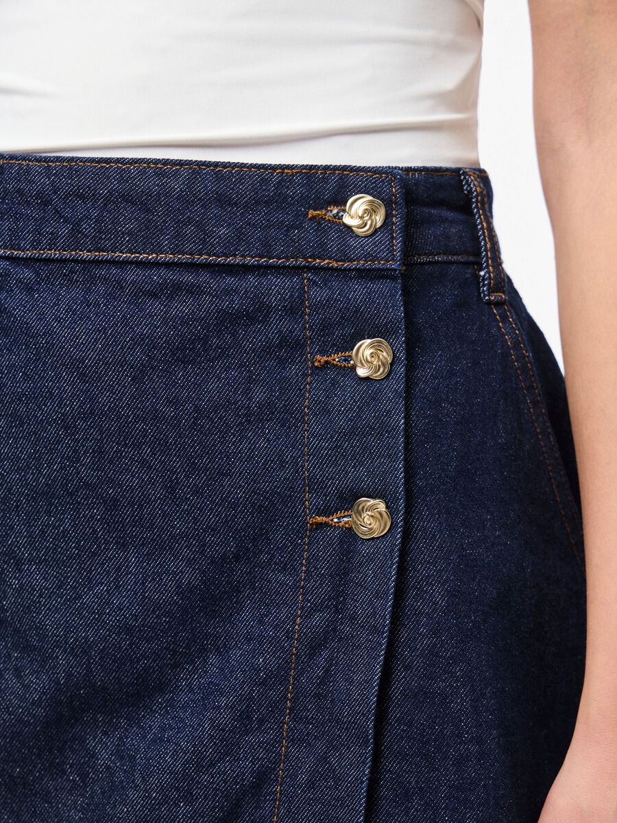 Carousel image - PCMALIN DENIM MINIROK, Dark Blue Denim | 4