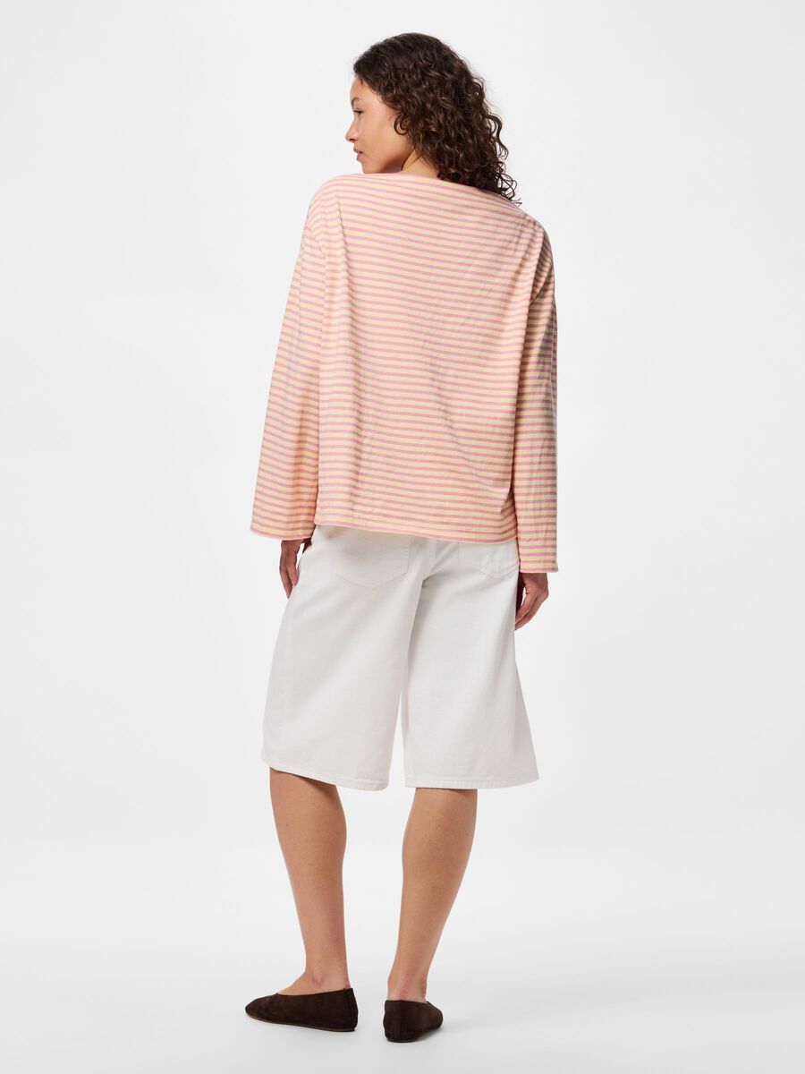 Product carousel image - PCSADIE BOATNECK LONG-SLEEVED T-SHIRT, French Vanilla | 2