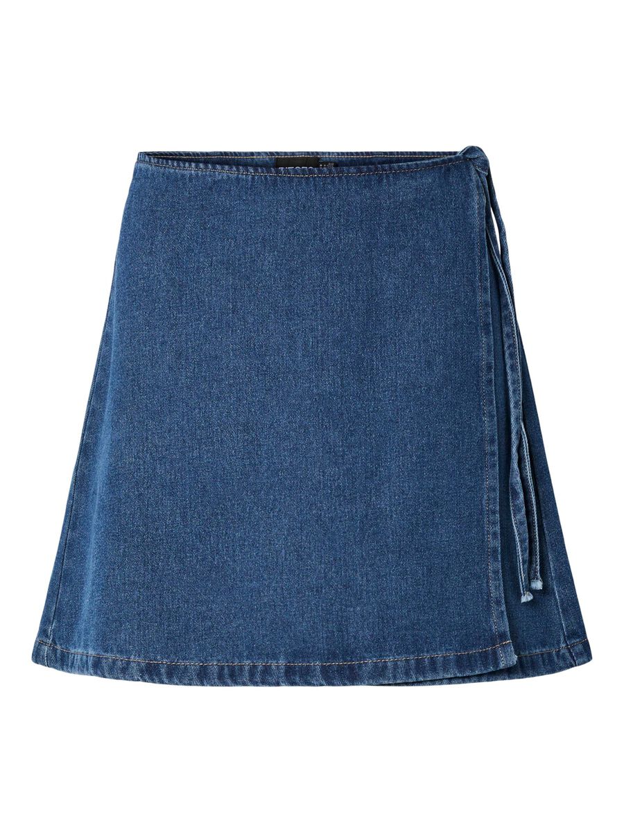 Product carousel image - PCFIBBO HW WICKEL JEANS MINIROCK, Medium Blue Denim | 1