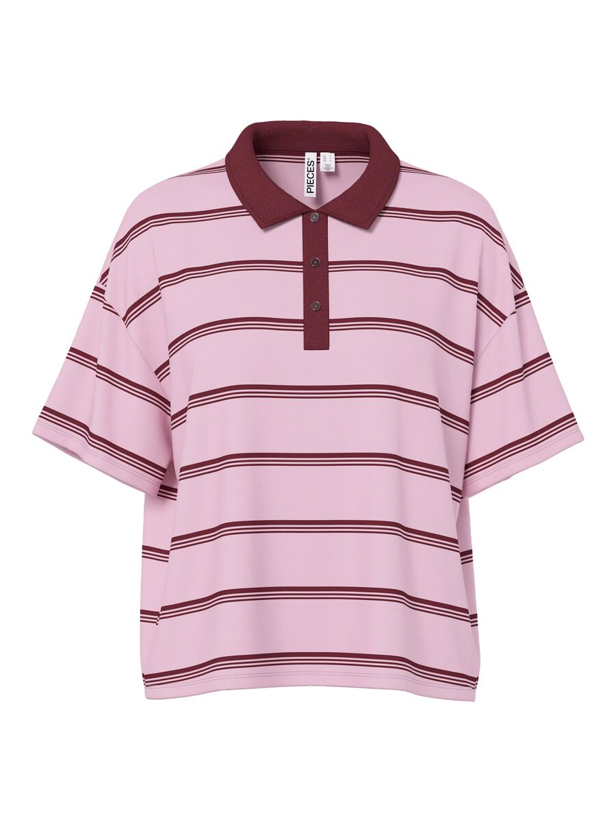 Carousel image - PCSADIE POLO T-SHIRT, Roseate Spoonbill | 5
