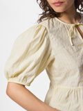 Product image thumbnail - PCJOLLY TIE PUFF SLEEVED TOP, French Vanilla | 4