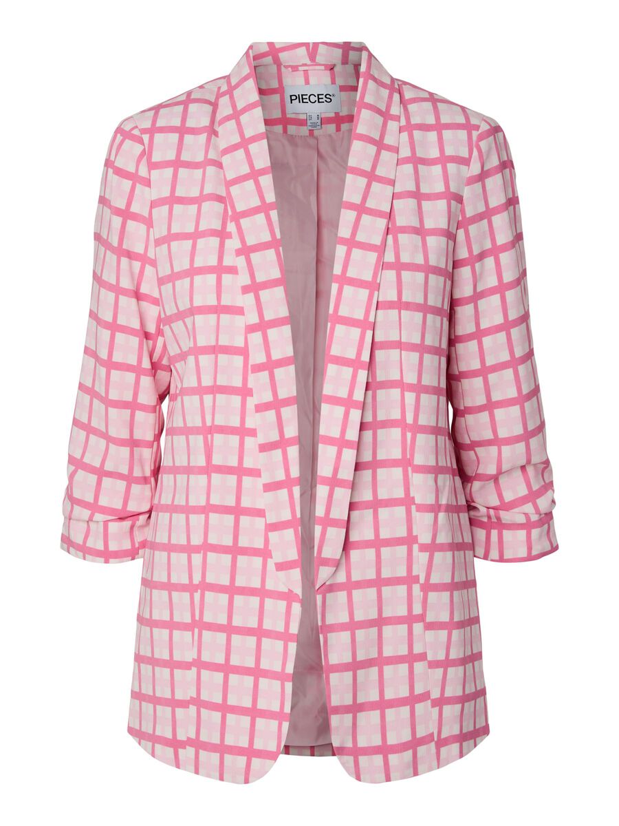 Carousel image - PCBOSELLA 3/4-ARM PRINT BLAZER, Cloud Dancer | 6