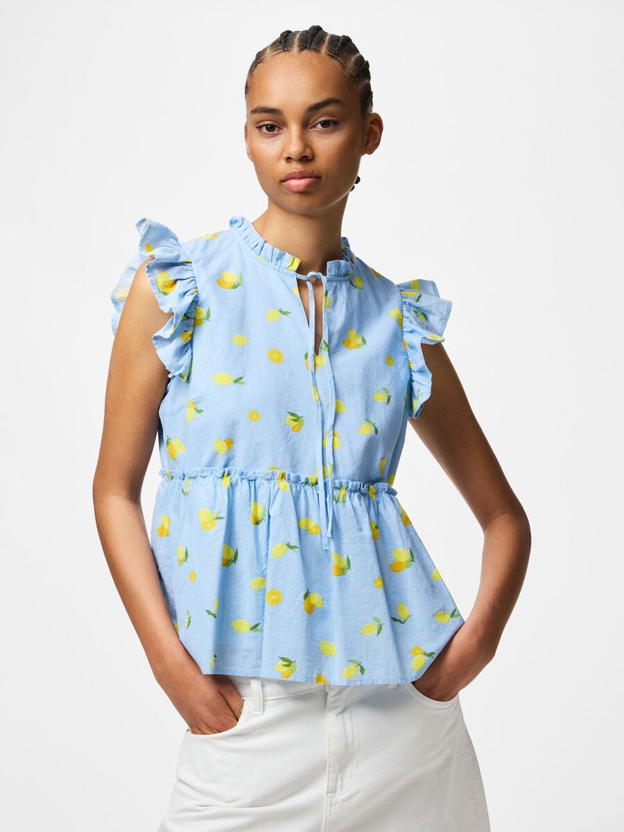 Product carousel image - PCEMMA  SLEEVELESS TOP, Cashmere Blue | 1