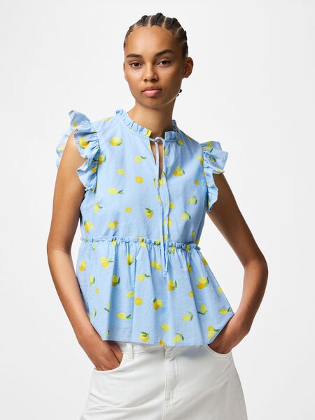 Pieces PCEMMA  SLEEVELESS TOP, Cashmere Blue, highres - 17162329_CashmereBlue_1235499_003.jpg