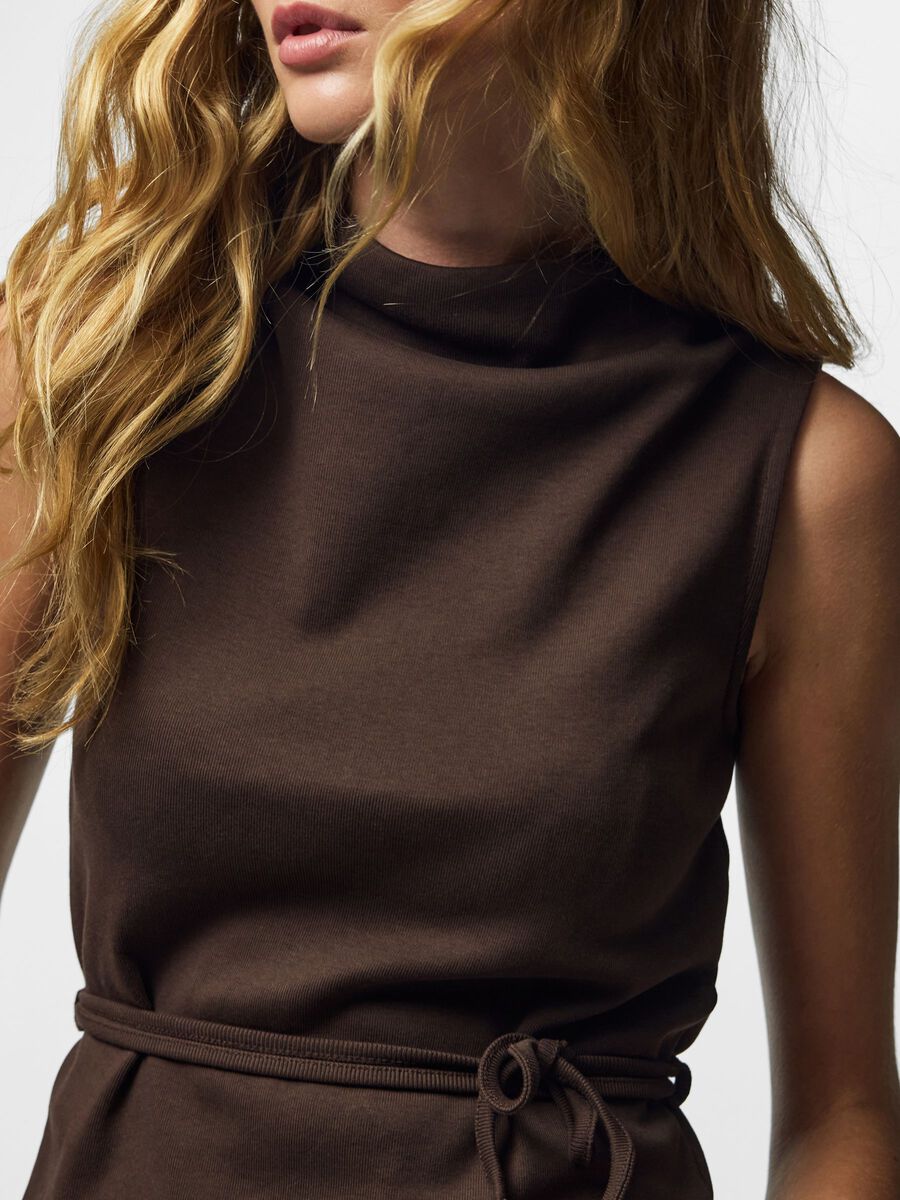 Carousel image 4 PCOLIVE H&Oslash;J HALS TANKTOP, Hot Fudge