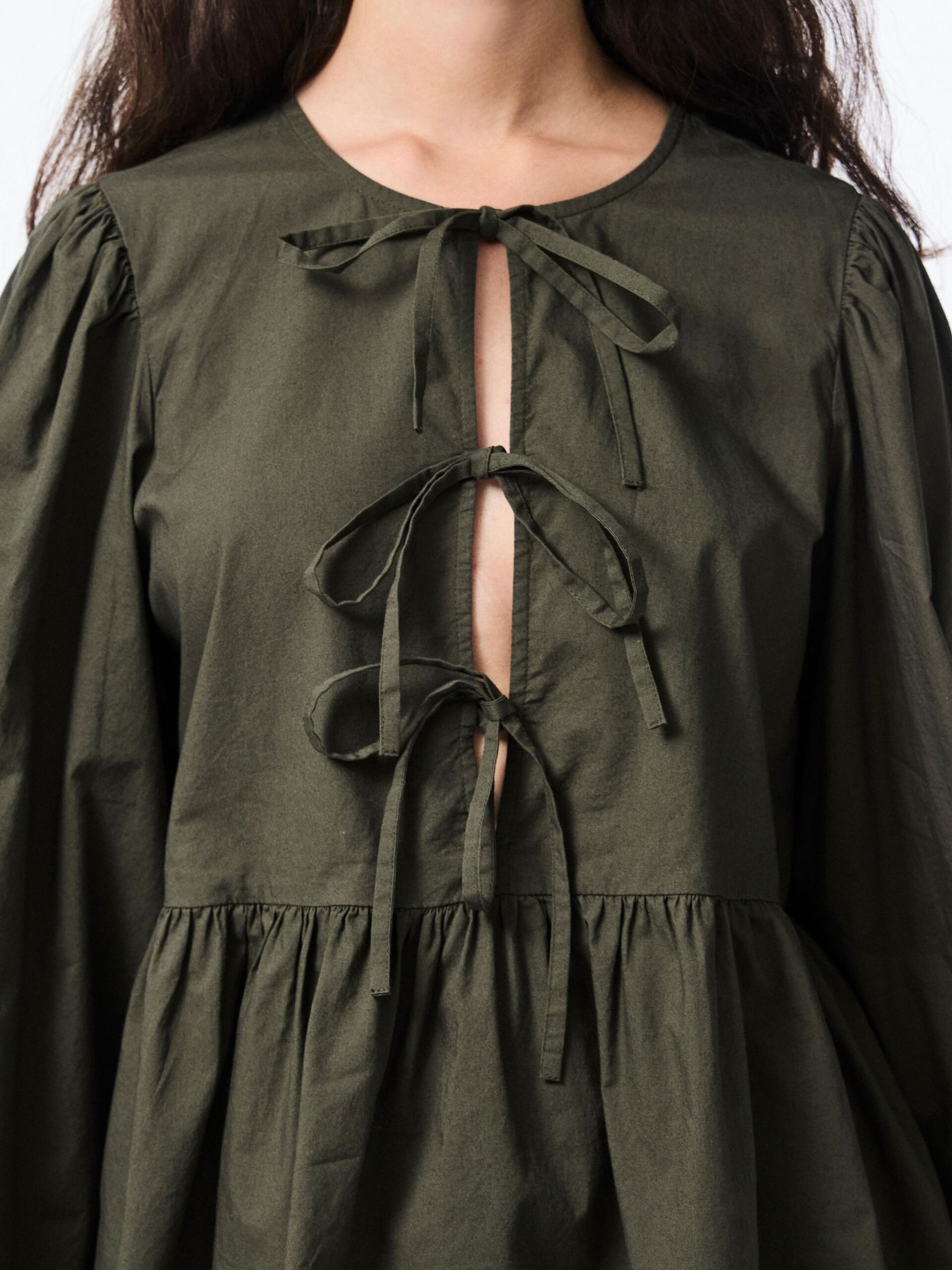 Carousel image - PCJOLLY STRIK SHIRT MET LANGE MOUWEN, Forest Night | 4