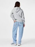 Product image thumbnail - PCCHILLI SWEAT-SHIRT ZIPP&Eacute; &Agrave; CAPUCHE, Light Grey Melange | 2