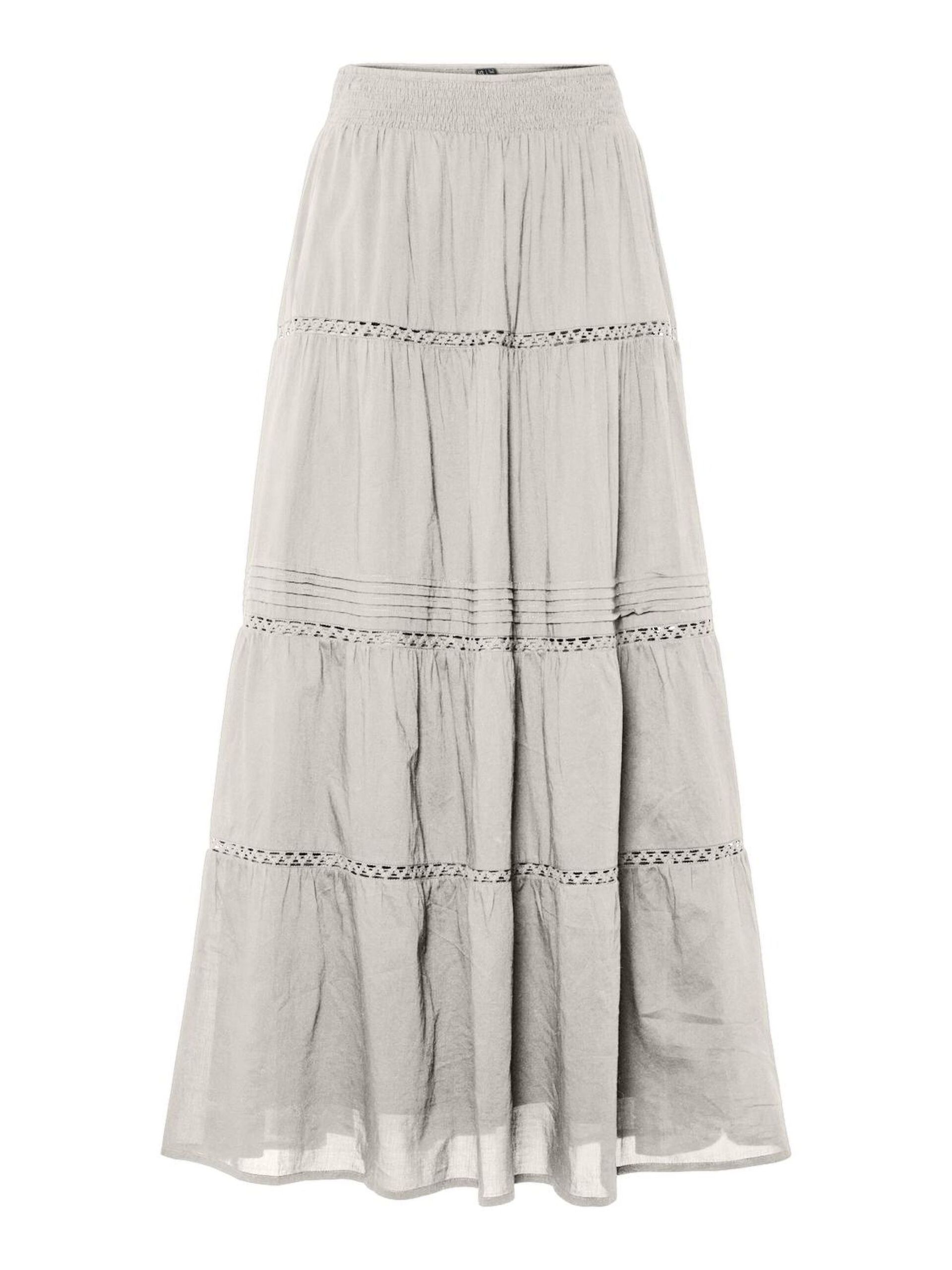 Carousel image - PCASTRID MAXI SKIRT, White Sand | 7