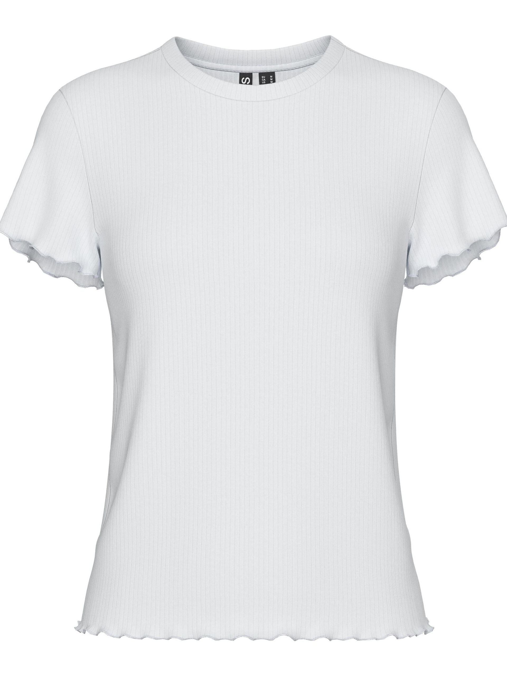 Carousel image - PCNICCA - CÔTELÉ T-SHIRT, Bright White | 5