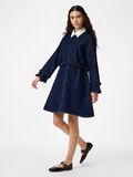 Product image thumbnail - PCGEGGO FLOUNCE  DENIM DRESS, Dark Blue Denim | 3