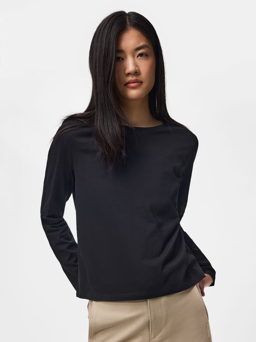 Product carousel image 1 PCASHLEY FIT  LONG SLEEVED TOP, Black