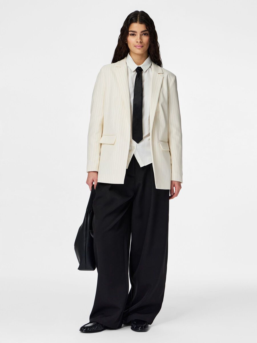 Carousel image - PCBOZZY GESTREIFT BLAZER, Birch | 3