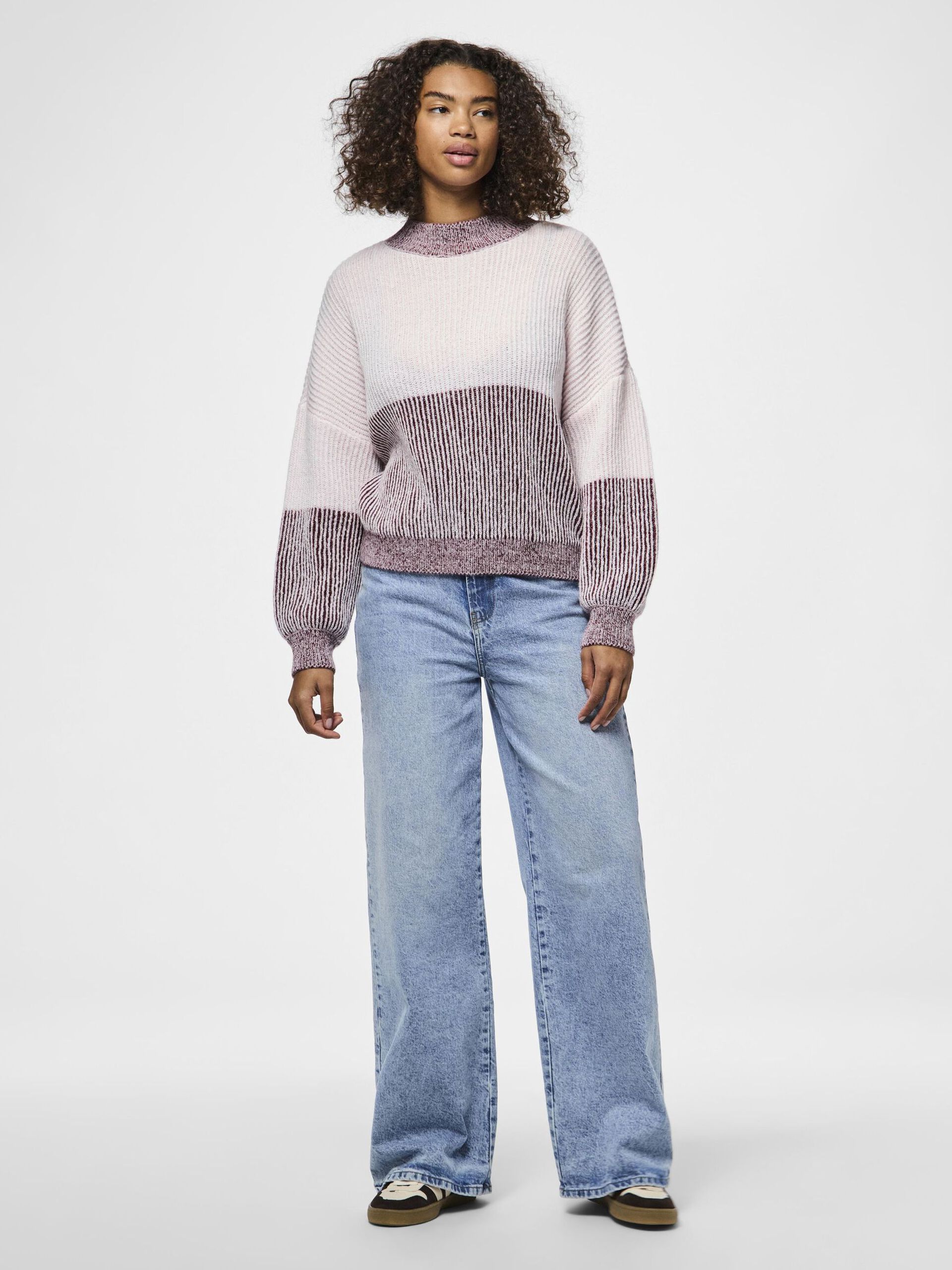 Carousel image - PCNELLA KNITTED JUMPER, Tawny Port | 3