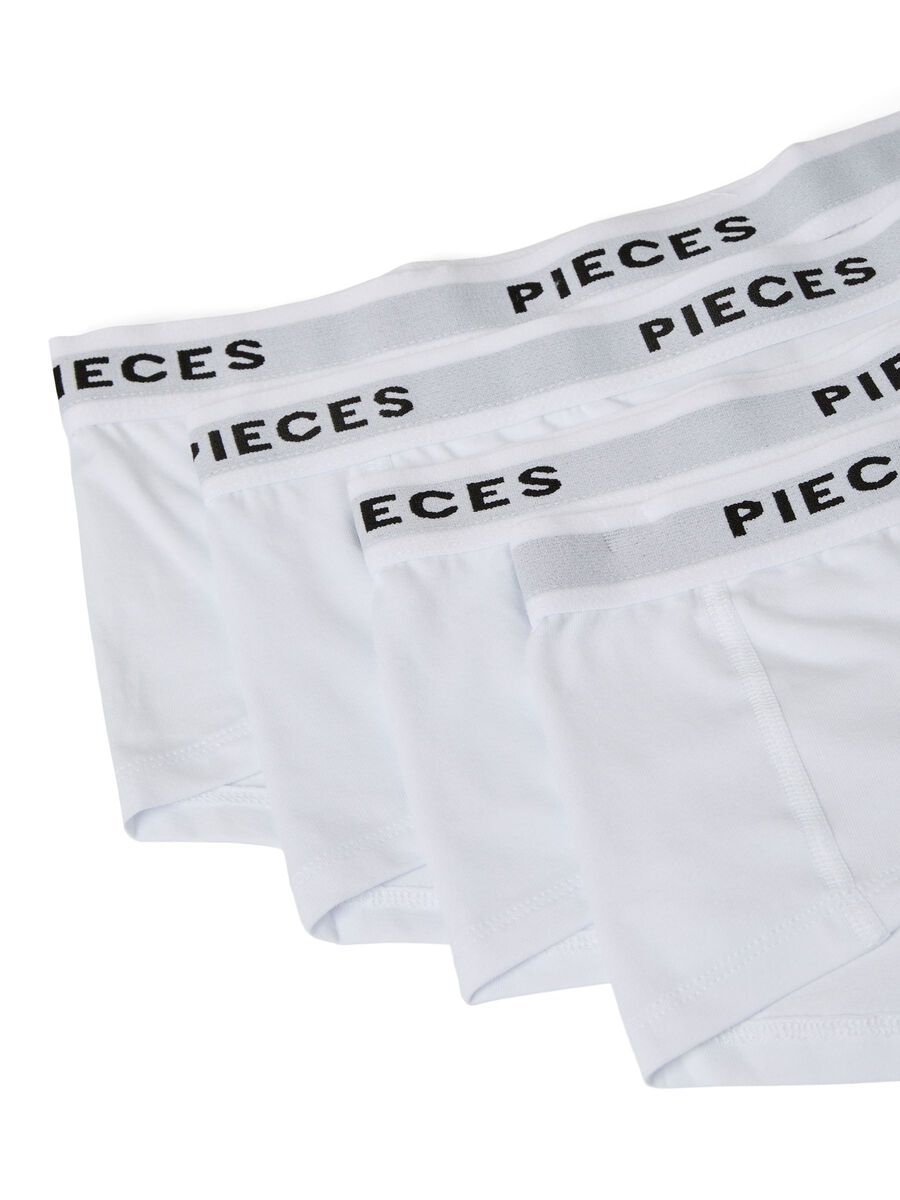 Product carousel image - PCLOGO LADY BOXER SHORTS, Bright White | 1