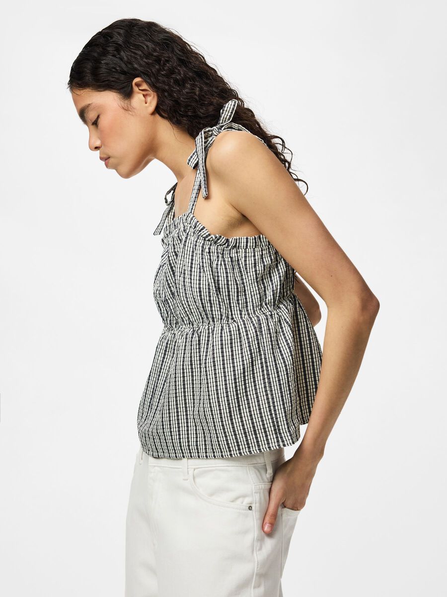 Product carousel image - PCABRIELLE  STRAP TOP, Black | 2