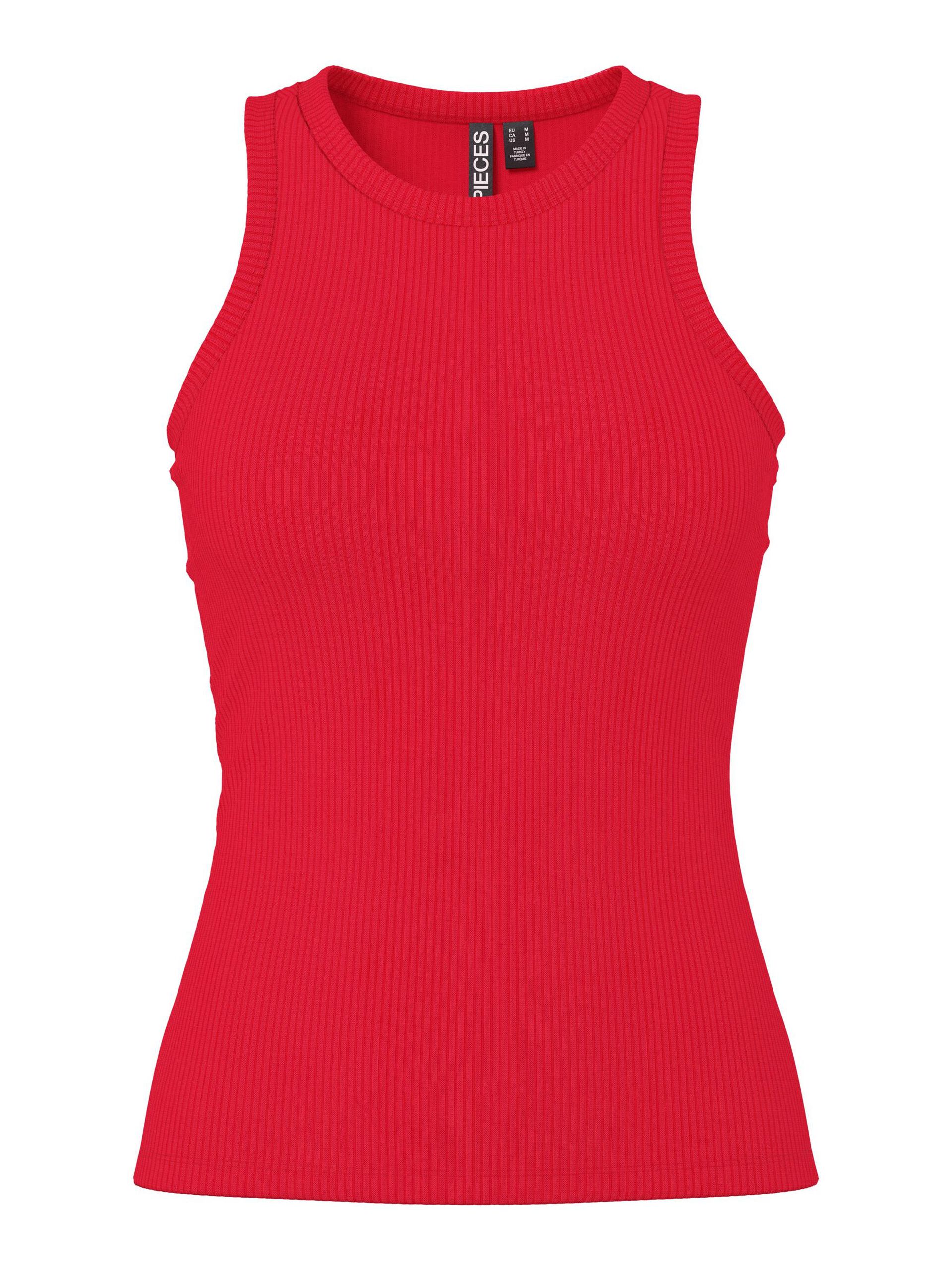 Carousel image - PCRUKA GERIPPTES TANKTOP, Lollipop | 5