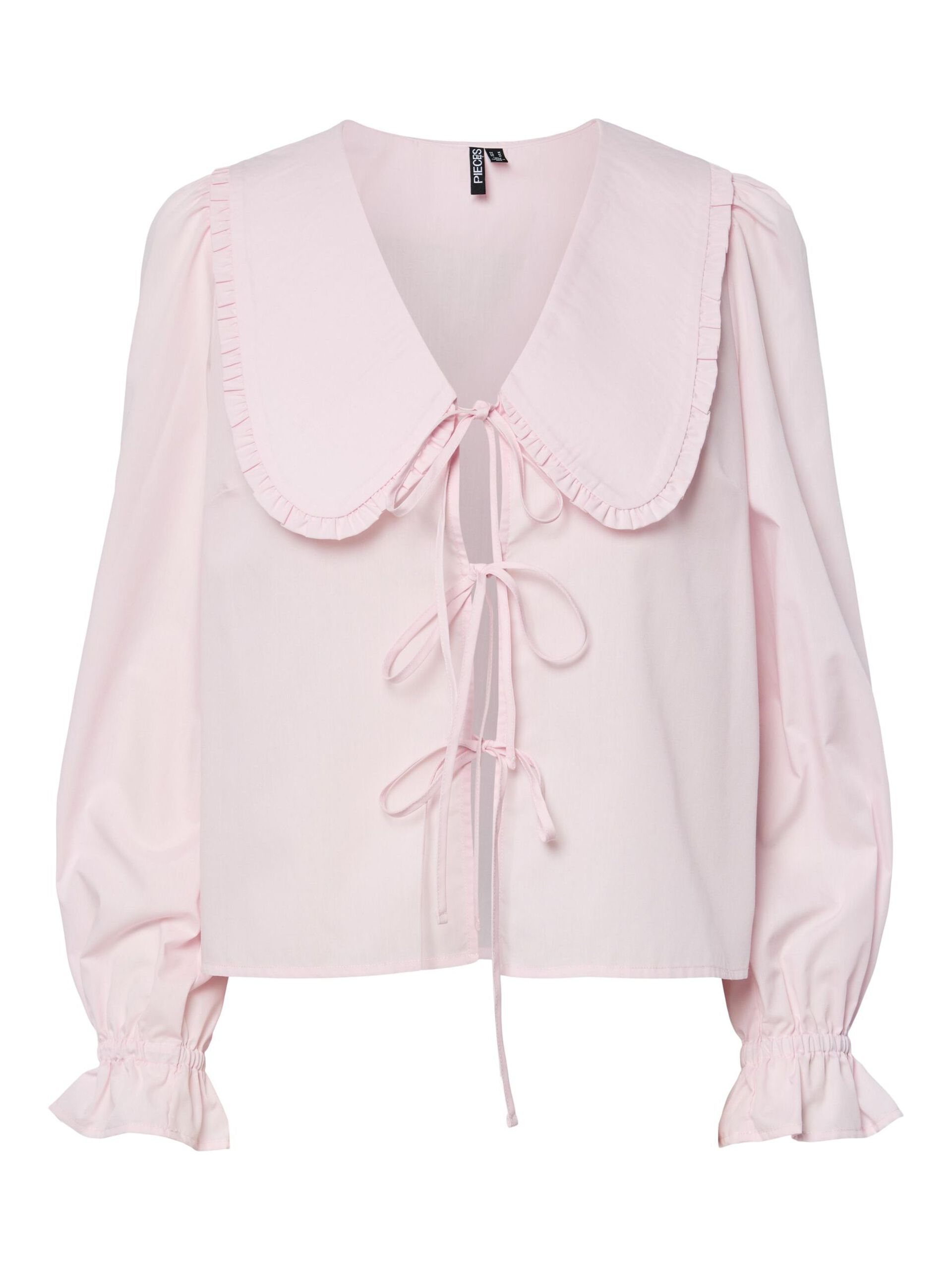 Carousel image - PCAGNES TIE LONG SLEEVED TOP, Pink-A-Boo | 5