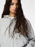 Product image thumbnail - PCCHILLI SWEAT-SHIRT ZIPP&Eacute; &Agrave; CAPUCHE, Light Grey Melange | 4