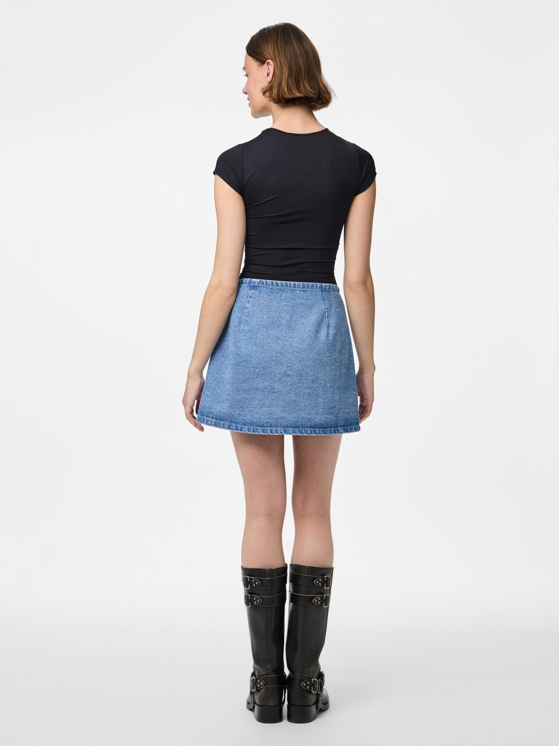 Carousel image - PCFLORA DENIM WICKELROCK, Light Blue Denim | 3
