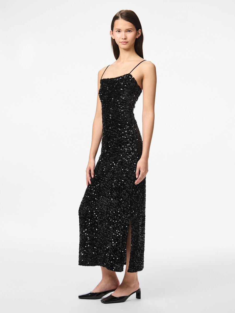 Product carousel image - VESTIDO MIDI, Black | 1