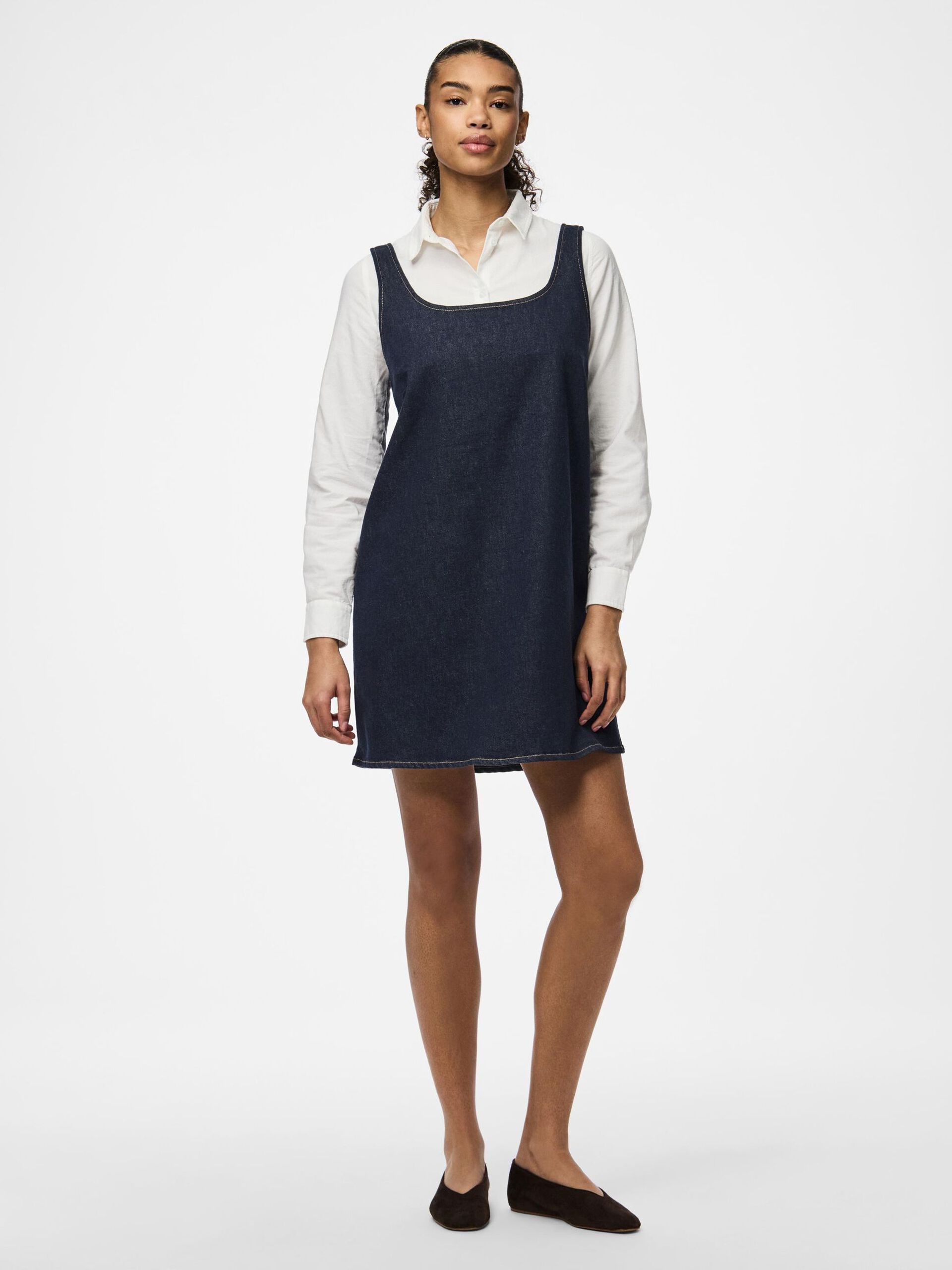 Carousel image - PCFRANNA DENIM SPENCER DRESS, Dark Blue Denim | 3