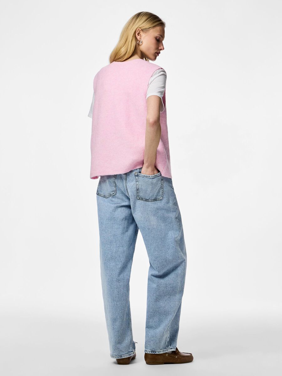 Product carousel image - PCSILLY GILET TRICOT&Eacute;, Roseate Spoonbill | 2